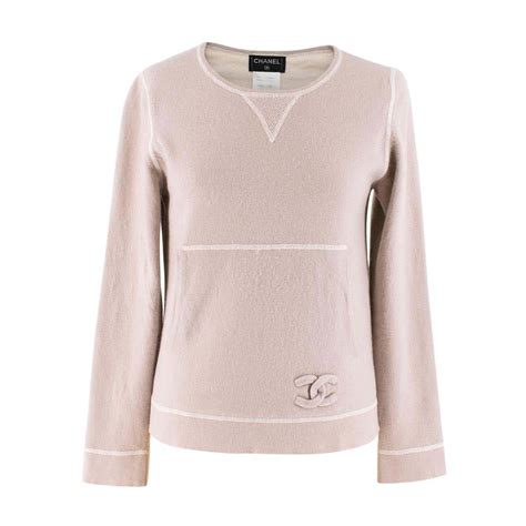 chanel jumper beige|chanel cashmere sweaters.